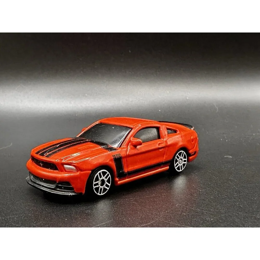 2012 Ford Mustang Boss 302‎ Orange Maisto 1:64 Scale Diecast Car Loose GUC